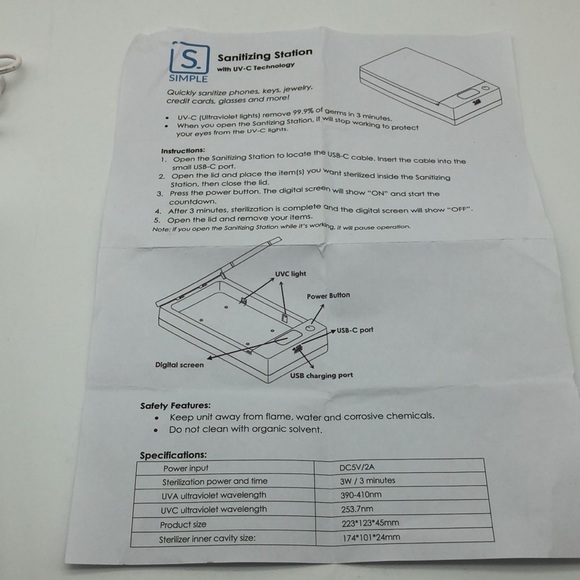 SIMPLE Sanitizing station. - Picture 12 of 14
